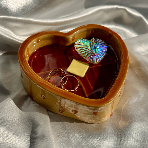 Heart Waffle Dish (Preorder)