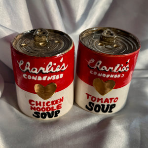 Soup Can Salt n' Pepper Shakers