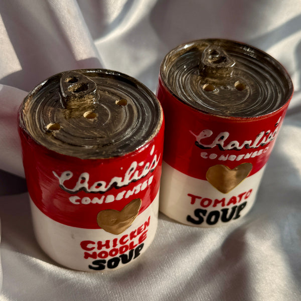 Soup Can Salt n' Pepper Shakers