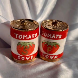 Tomato Soup Cans Salt n' Pepper Shakers