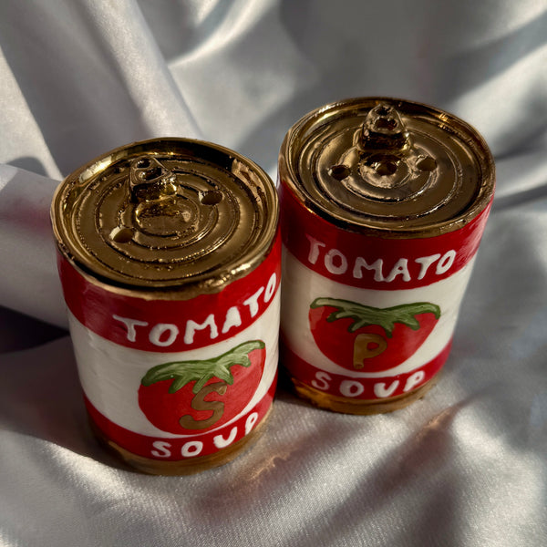 Tomato Soup Cans Salt n' Pepper Shakers