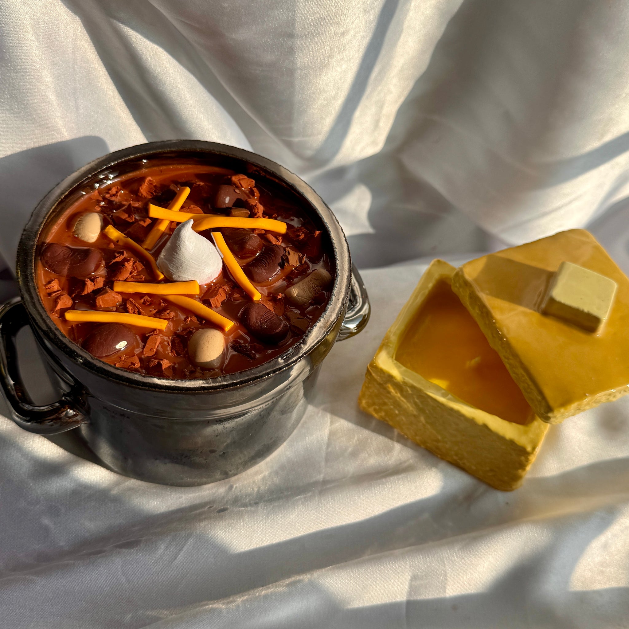 Chili Box and Cornbread Candle (Collector Set) PREORDER