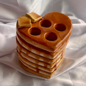 Heart Pancake Toothbrush Holder