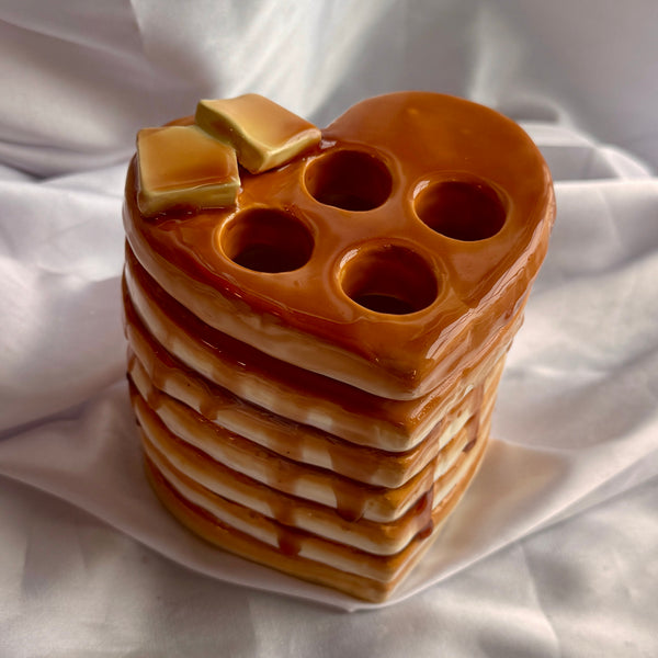 Heart Pancake Toothbrush Holder