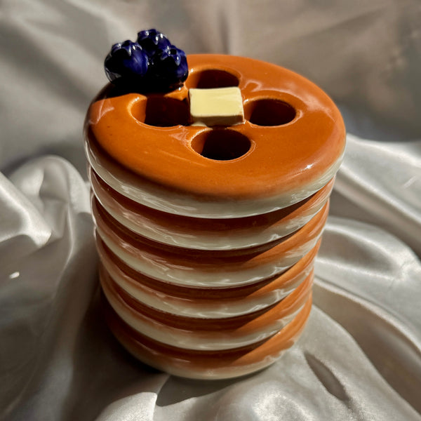 Pancake Toothbrush Holders