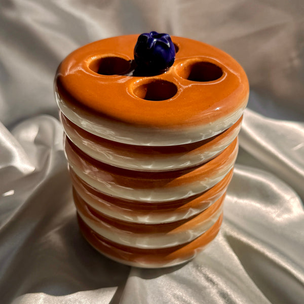 Pancake Toothbrush Holders