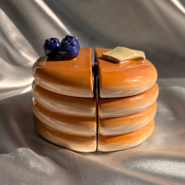 Pancake Salt and Pepper Vessels