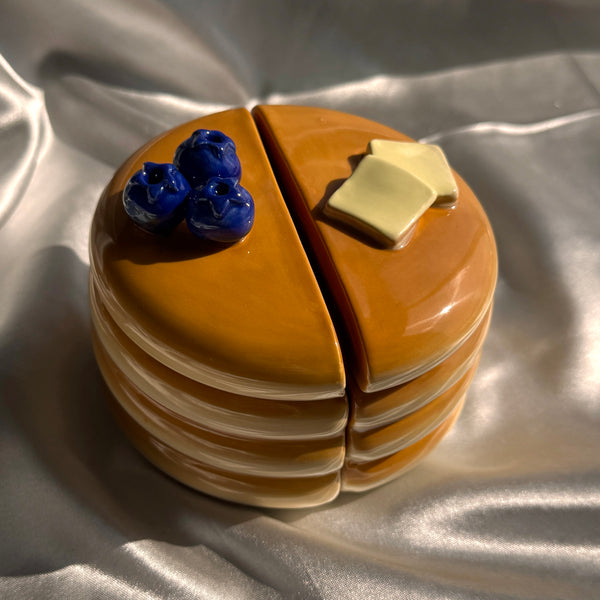 Pancake Salt and Pepper Vessels