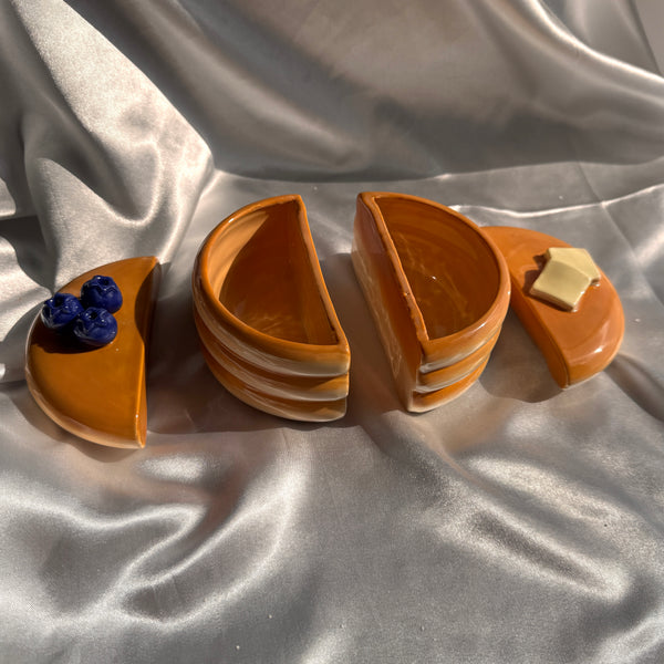 Pancake Salt and Pepper Vessels