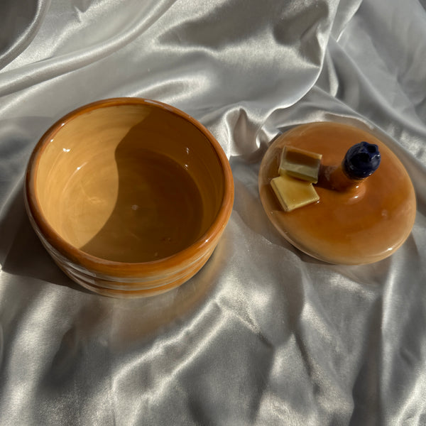 Pancake Lidded Dish FINAL SALE
